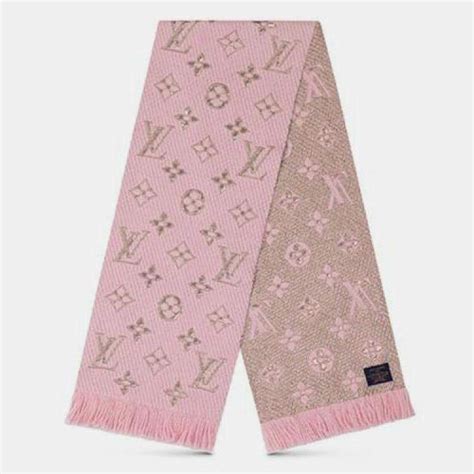 louis vuitton logomania shine scarf rose ballerine|logomania ladies scarf.